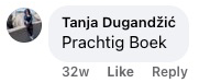 Reactie van Tanja Dugandzic